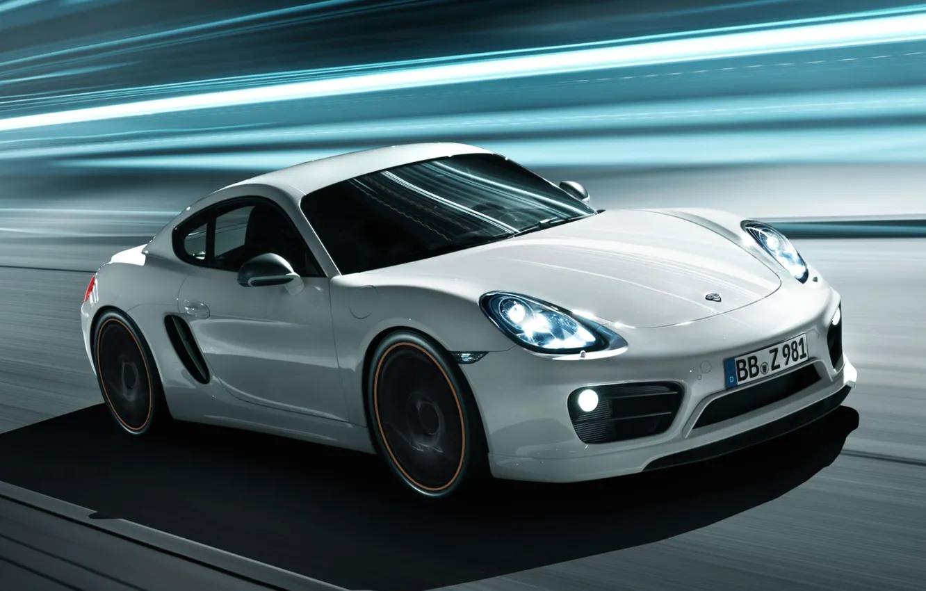 Photo wallpaper background, tuning, Porsche, Cayman, Porsche, tuning, the front, TechArt