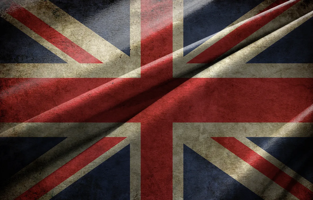 Photo wallpaper flag, UK, Texture, Union Jack