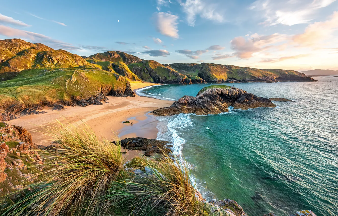 Photo wallpaper sea, coast, Ireland, Donegal
