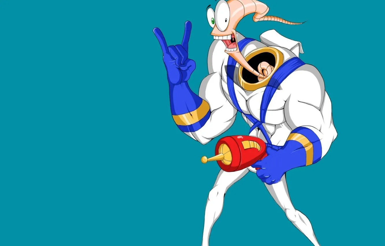 Photo wallpaper characters, Blaster, 90s, Jim The Worm