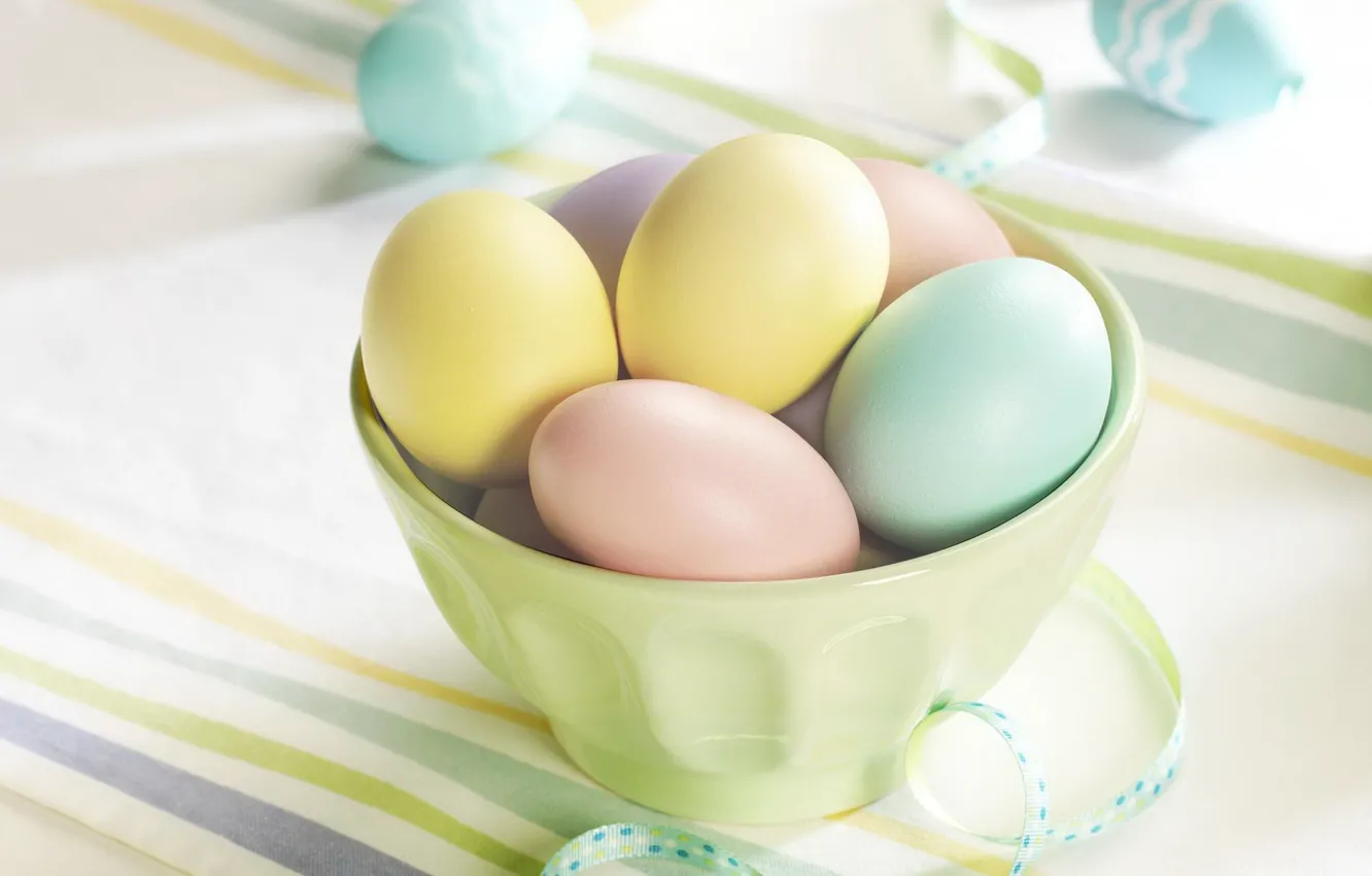 Photo wallpaper background, eggs, Easter, Cup, painted, Easter, holiday