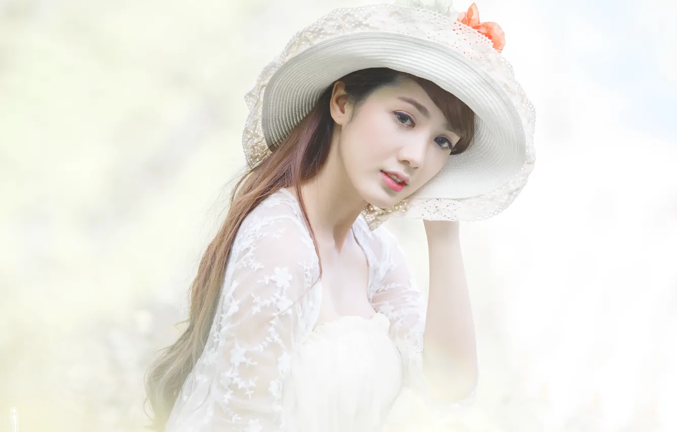 Photo wallpaper girl, love, angel, cute