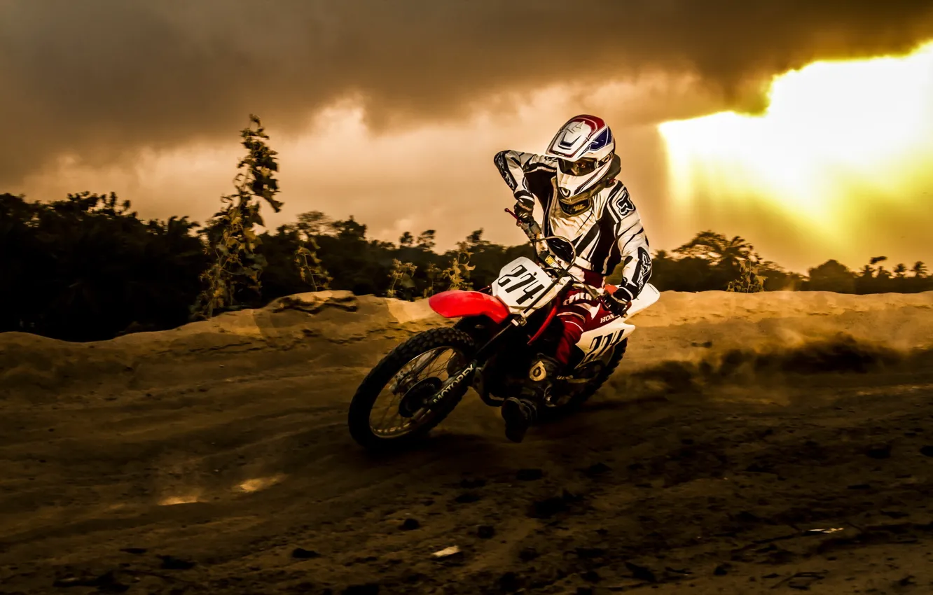 Photo wallpaper sport, motorcycle, race