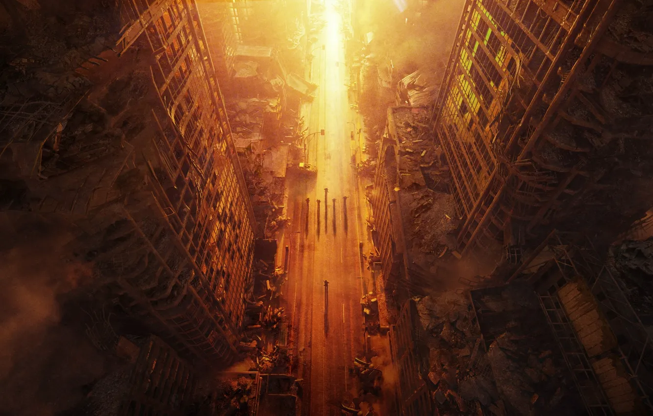 Photo wallpaper ruins, postapocalyptic, Wasteland 3