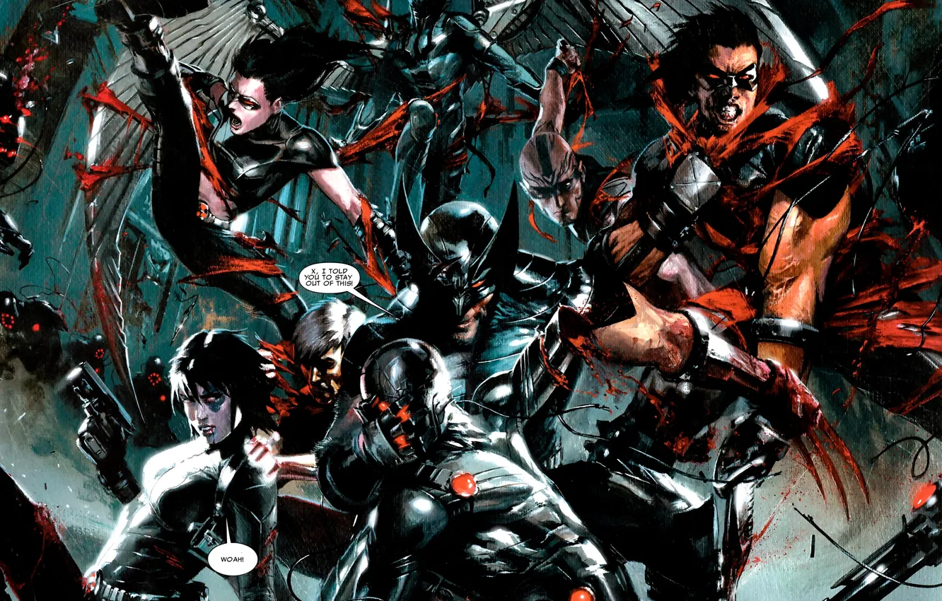 Photo wallpaper x-men, game., X Men, X-force