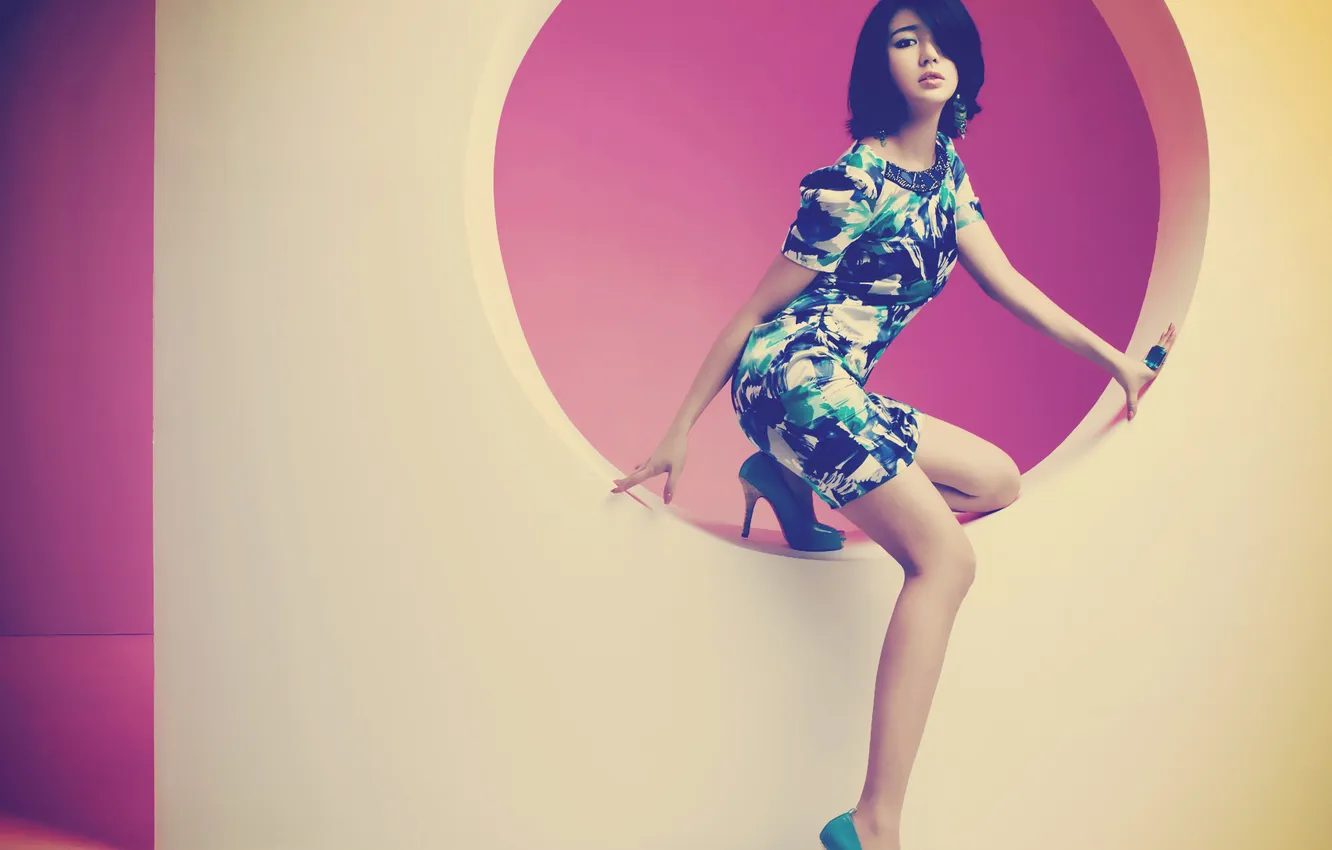 Photo wallpaper girl, model, figure, dress, Asian, girls Wallpaper, wallpapers