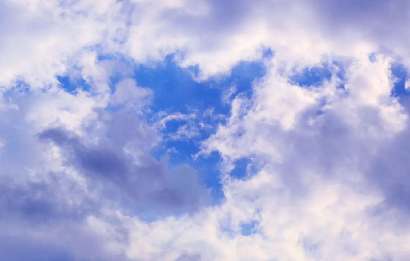Photo wallpaper sky, blue, cloud