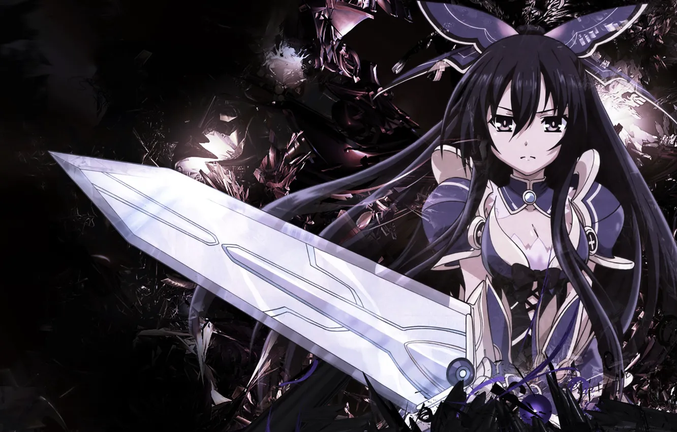 Photo wallpaper girl, sword, anime, art, Date a Live