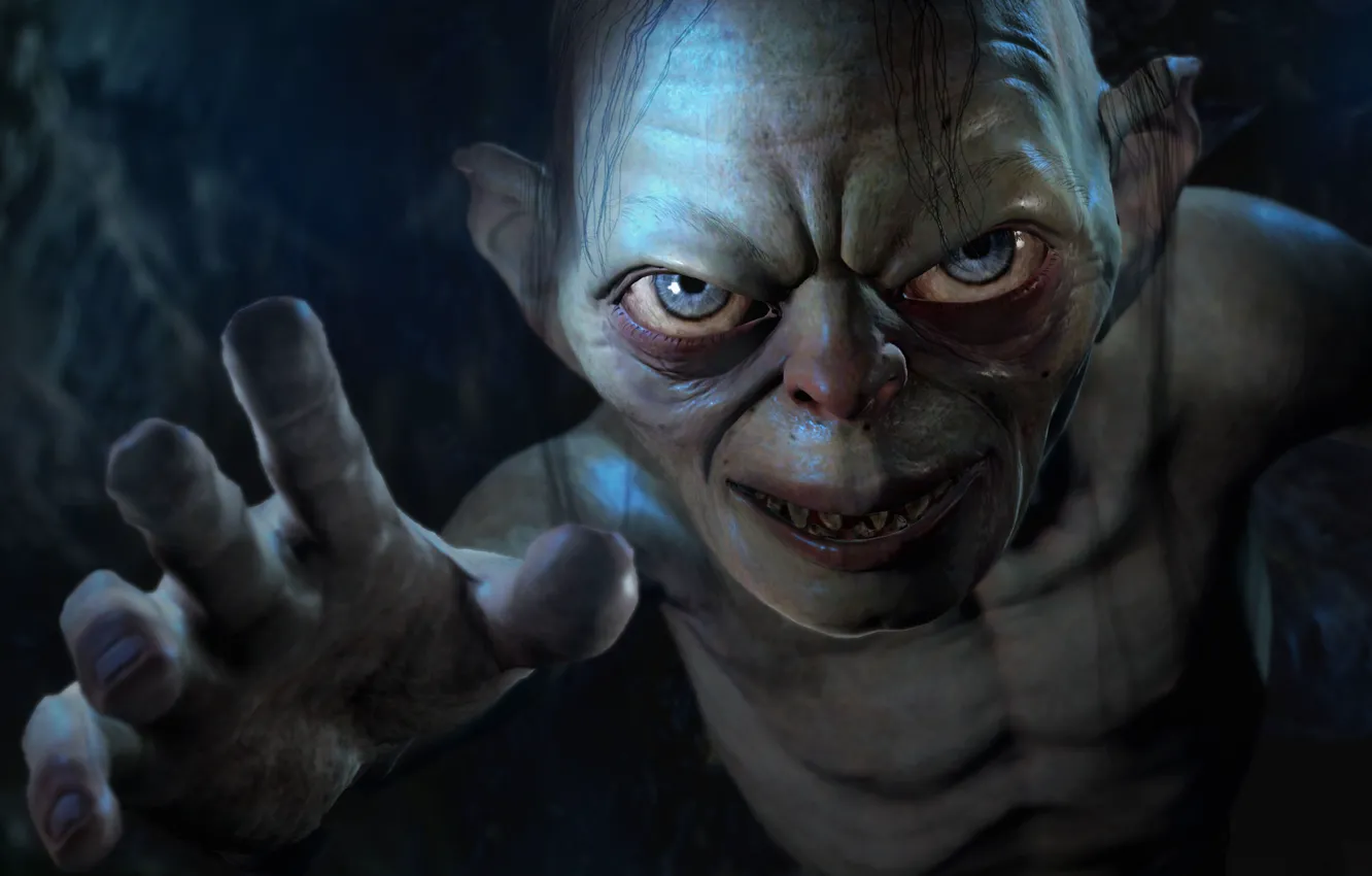 Photo wallpaper shadow, Earth, middle, Mordor, shadow, Mordor, Middle-earth: Shadow of Mordor, Golum