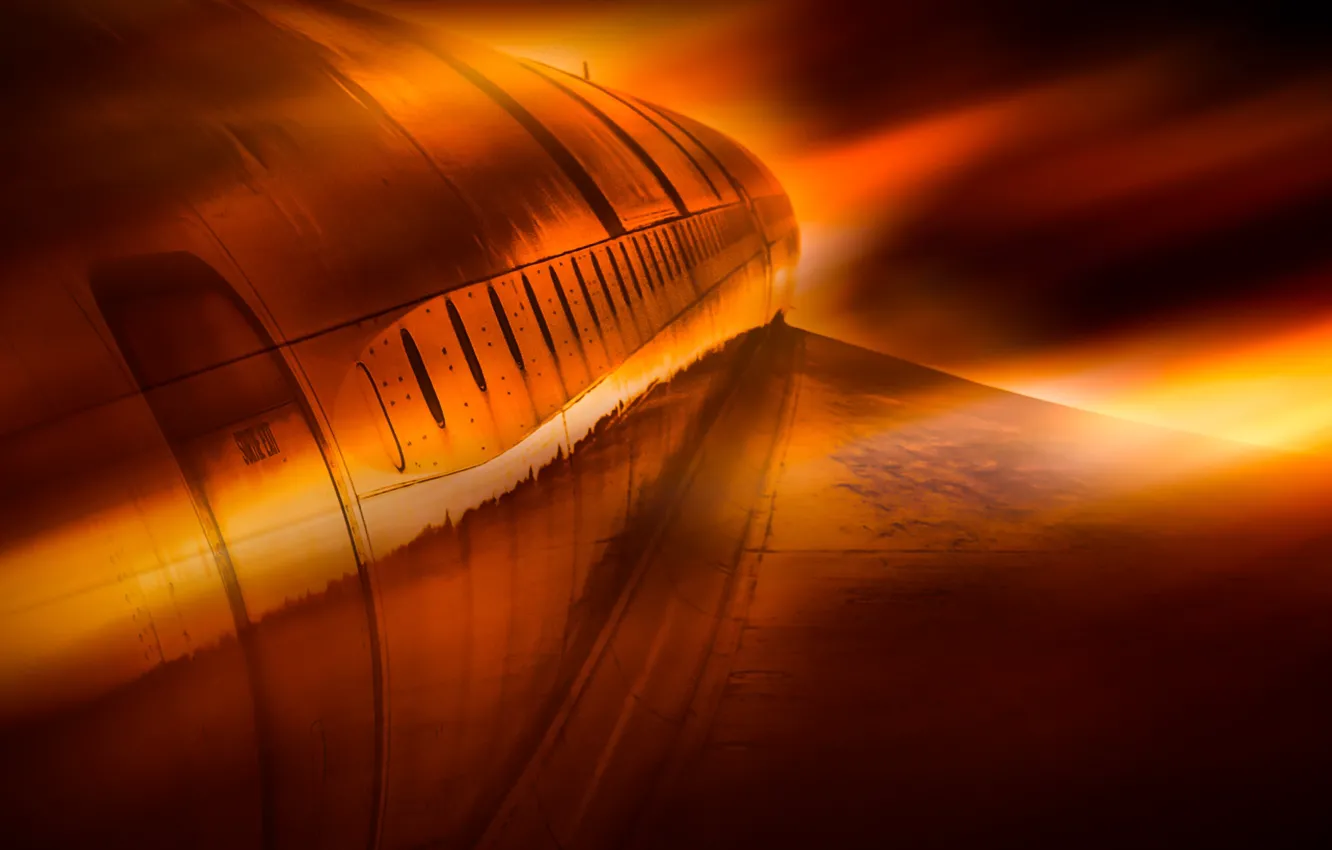 Photo wallpaper the sky, color, the plane