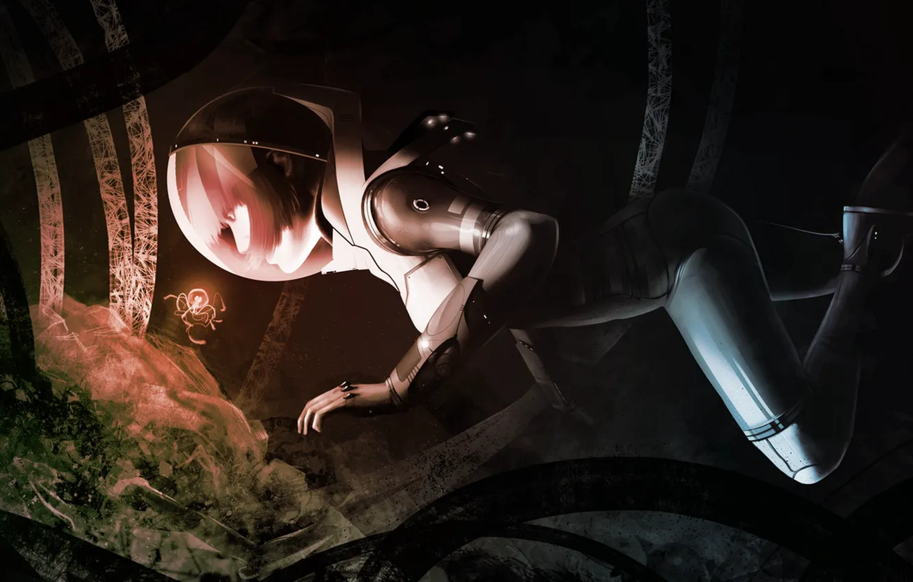 Photo wallpaper darkness, fiction, glow, the suit, suit