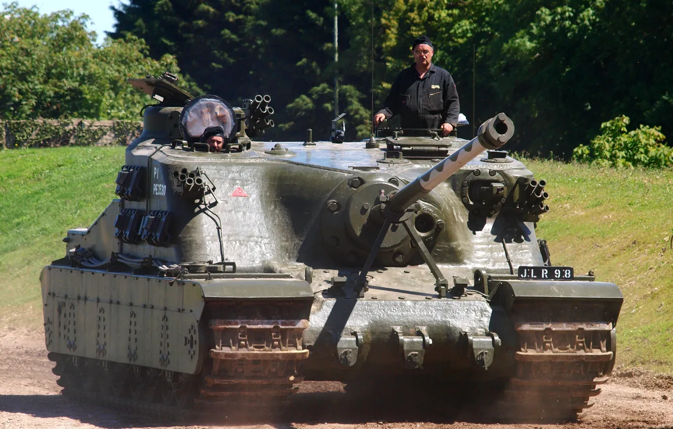 Photo wallpaper tank, British, assault, Tortoise, (self-propelled artillery), superheavy, (A39)