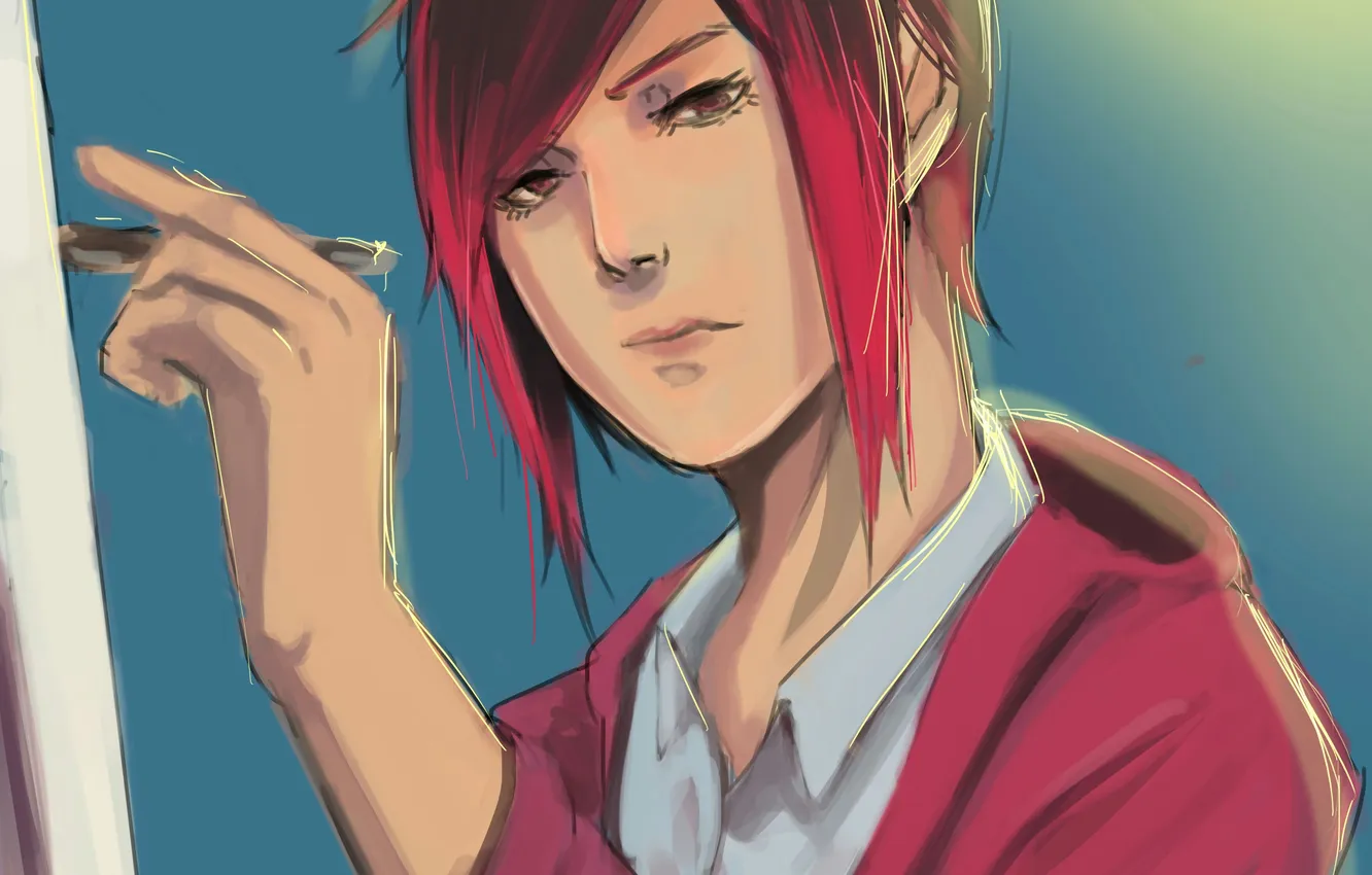 Photo wallpaper look, anime, pencils, art, artist