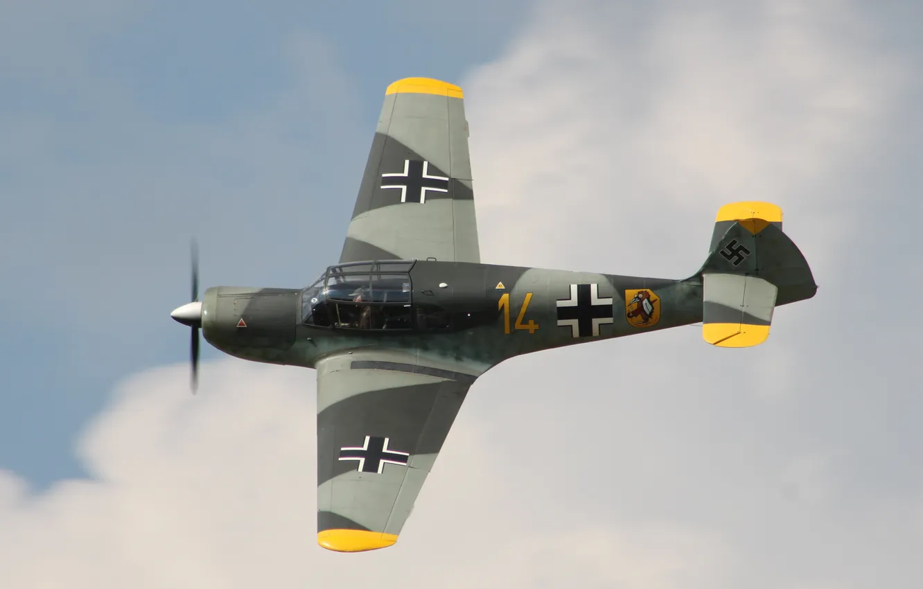 Photo wallpaper Messerschmitt, single-engine, monoplane, "Typhoon", messenger, Bf.108, Taifun