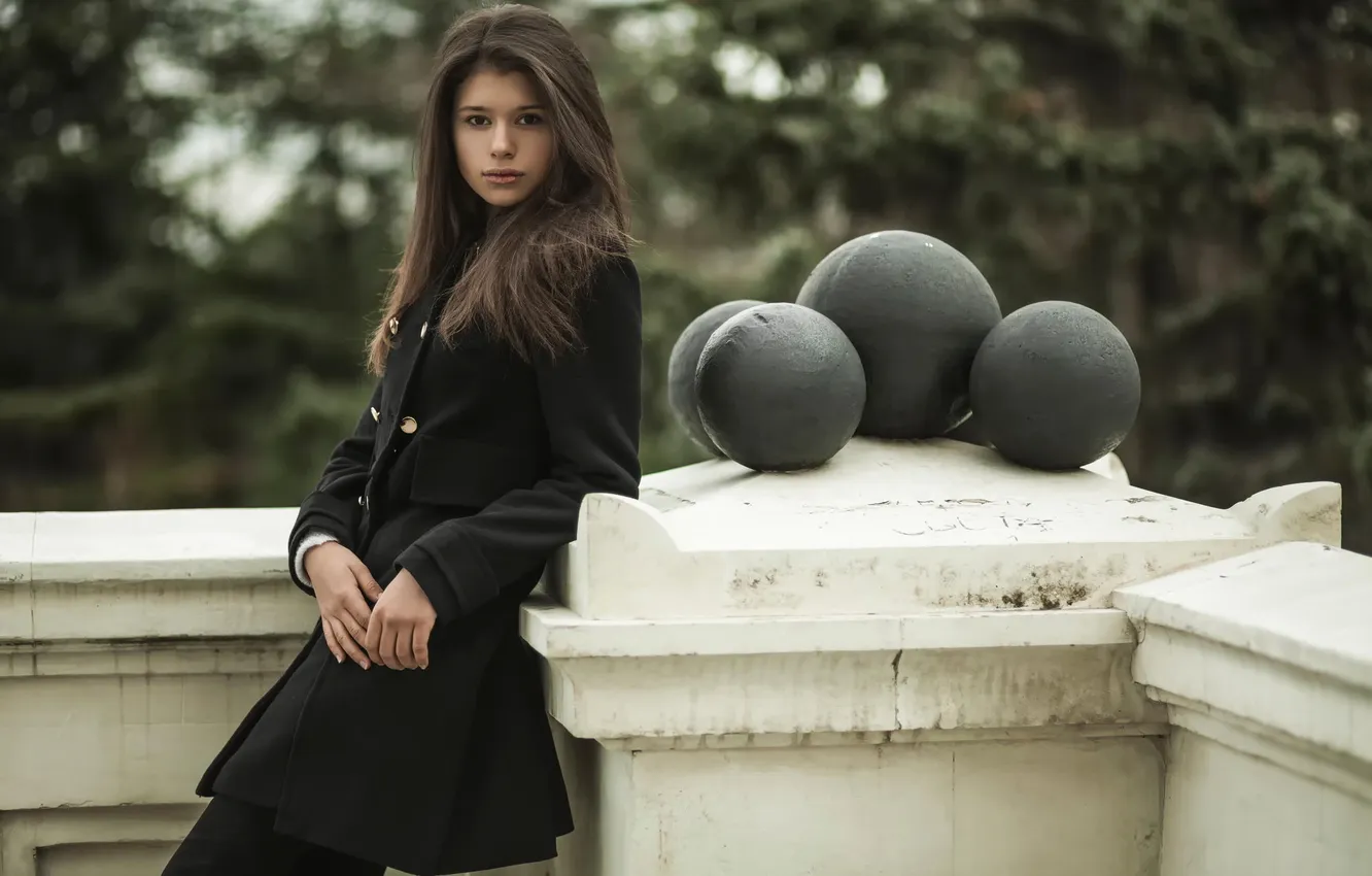 Photo wallpaper look, coat, Sofia