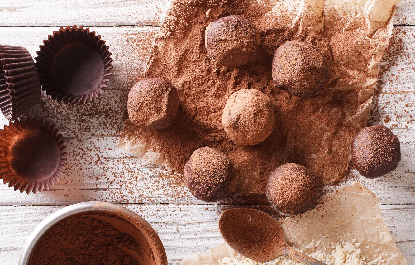 Photo wallpaper chocolate, candy, sweet, cocoa