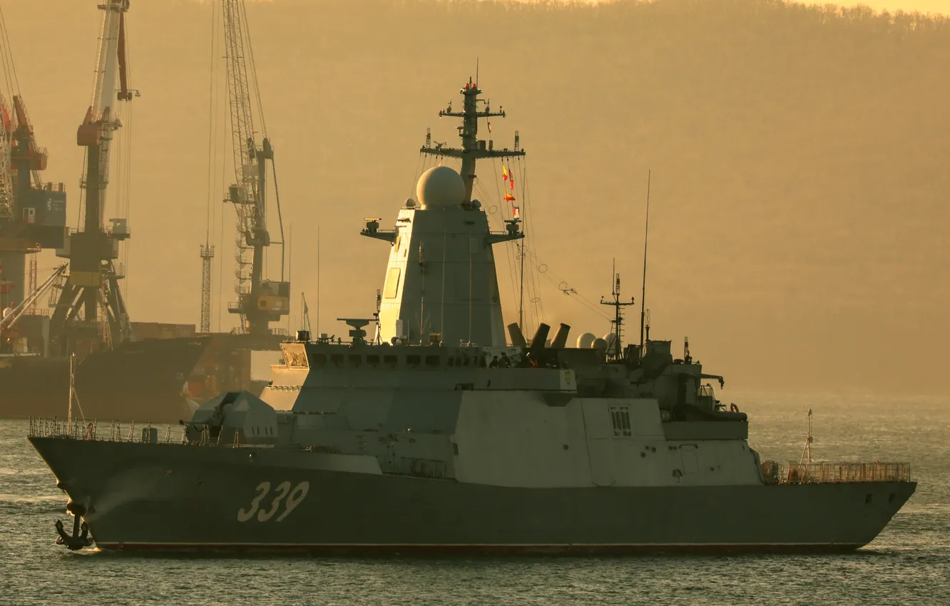 Photo wallpaper ship, Corvette, guard, project 20380