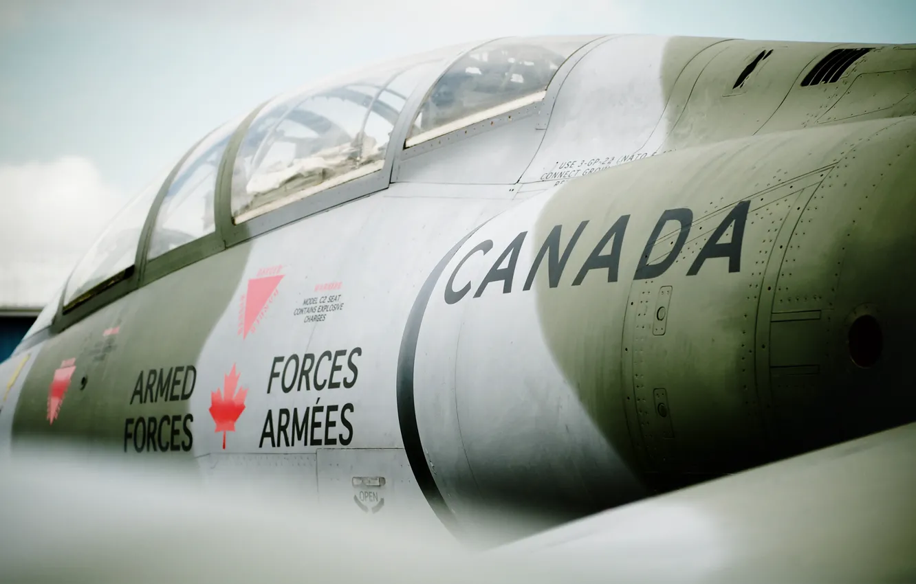 Photo wallpaper Starfighter, Lockheed CF-104D, Canadian Museum of flight