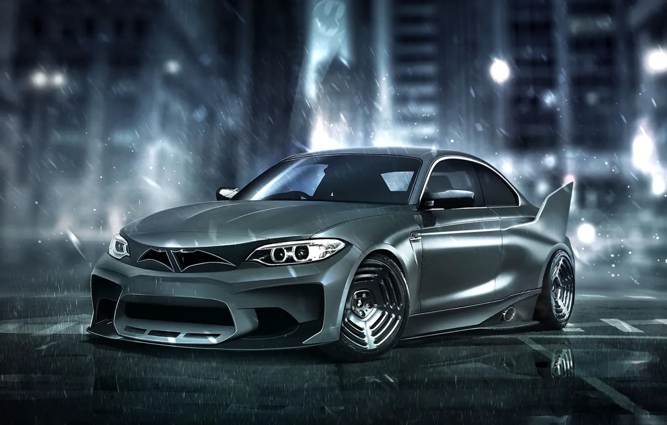 Photo wallpaper auto, BMW, BMW, Batman, Batman, superhero, Marvel, Marvel