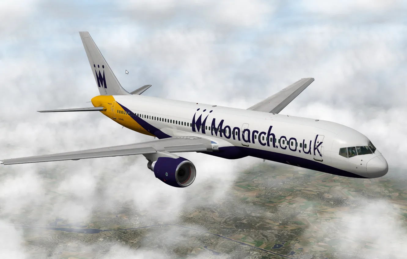 Photo wallpaper the plane, Boeing 757, X-Plane