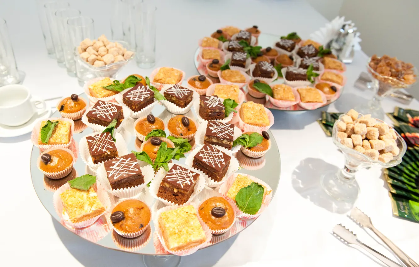 Photo wallpaper food, sweets, tartaletki