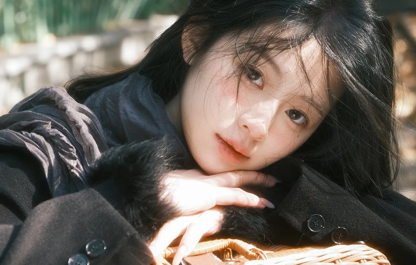 Photo wallpaper girl, woman, beautiful, model, asian, female, lady