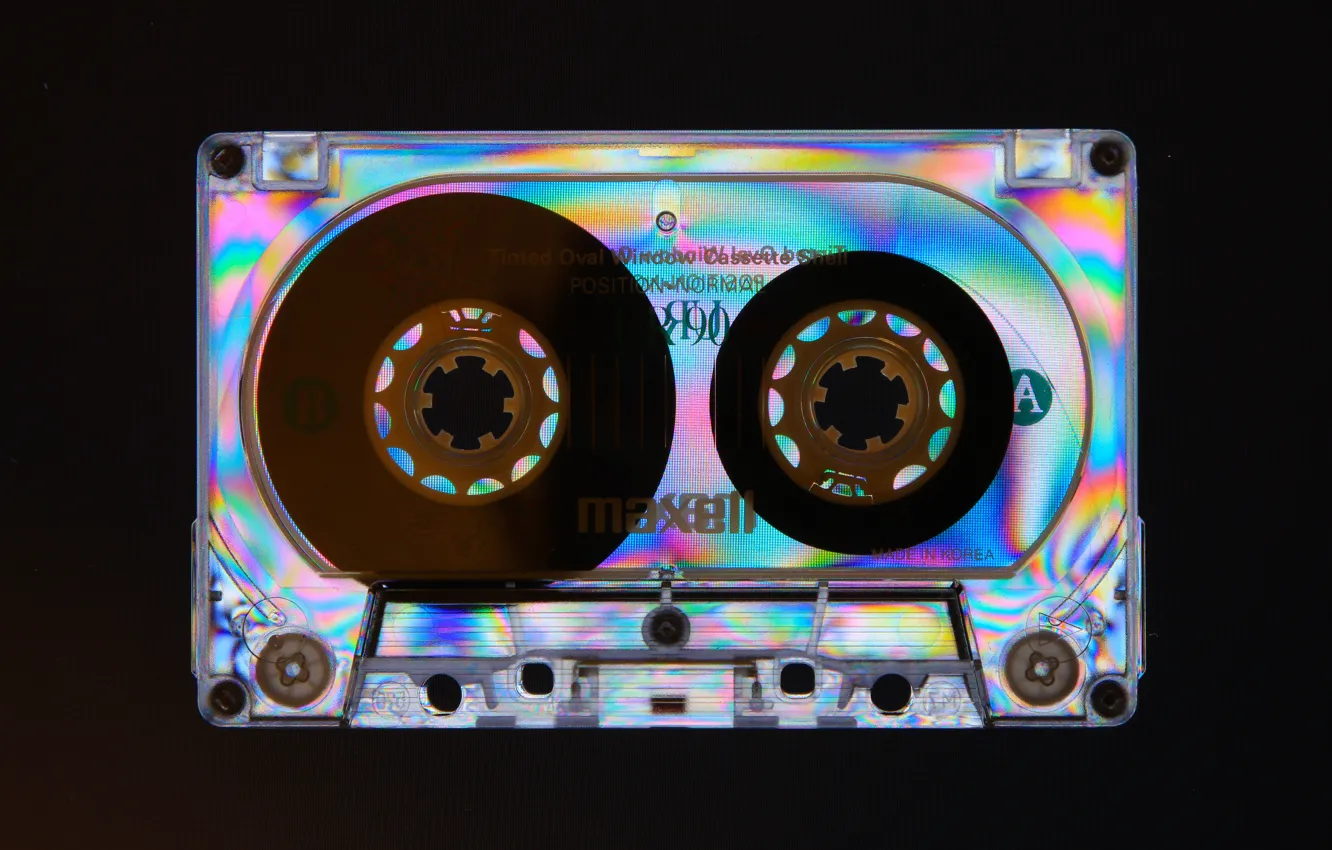 Photo wallpaper macro, music, film, cassette