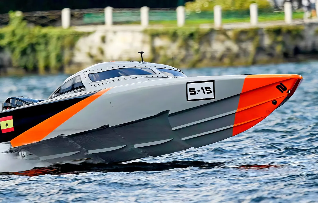 Photo wallpaper race, boat, speed