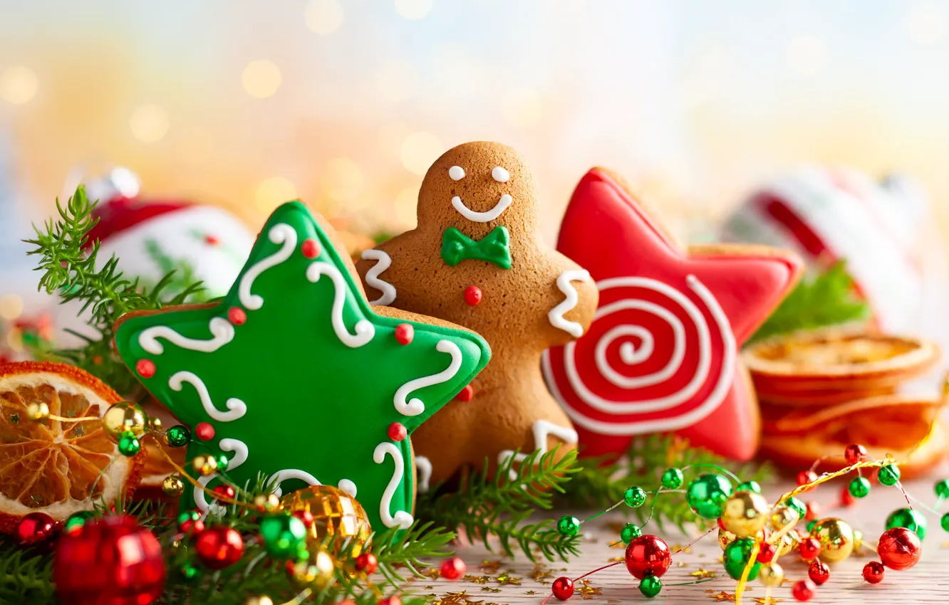 Photo wallpaper holiday, new year, decor, spices, gingerbread, Svetlana Kolpakova