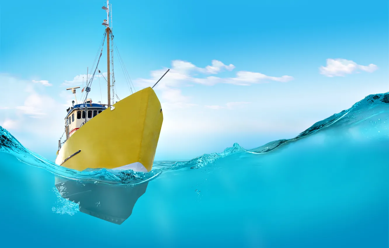 Photo wallpaper water, ship, The ship, Canadian Coast Guard