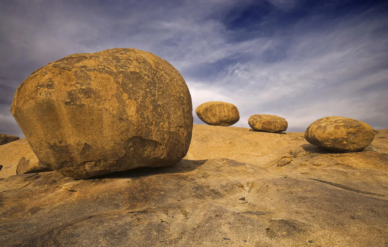 Photo wallpaper stones, heaven, boulders
