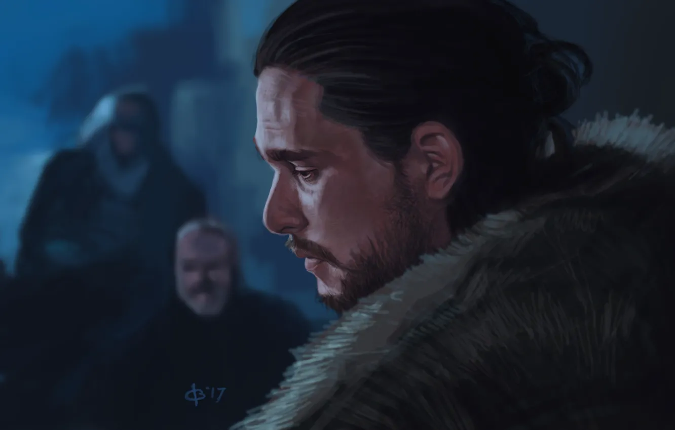 Photo wallpaper Game of Thrones, Jon Snow, Jon Snow