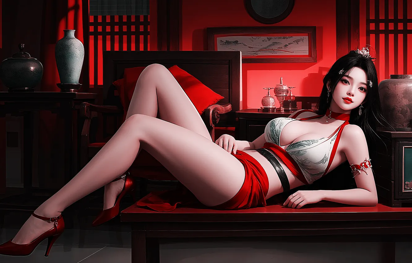 Photo wallpaper girl, sexy, woman