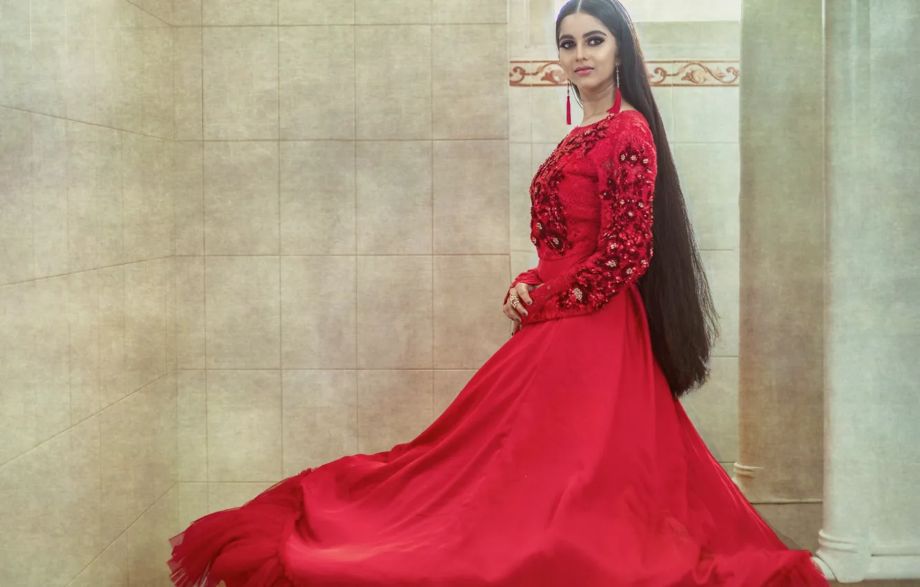 Photo wallpaper girl, hot, sexy, eyes, smile, beautiful, figure, model