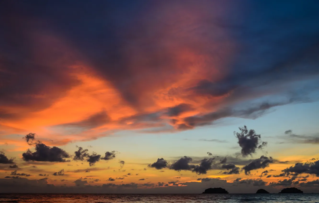 Photo wallpaper landscape, the ocean, dawn, Thailand, Sa Kaeo