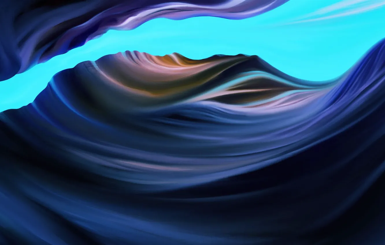 Photo wallpaper blue, abstraction, blue