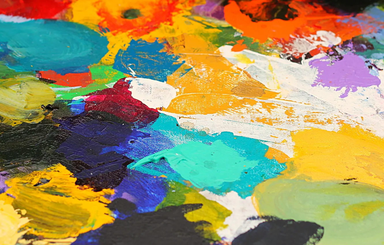 Photo wallpaper paint, color, painting, canvas, drawing