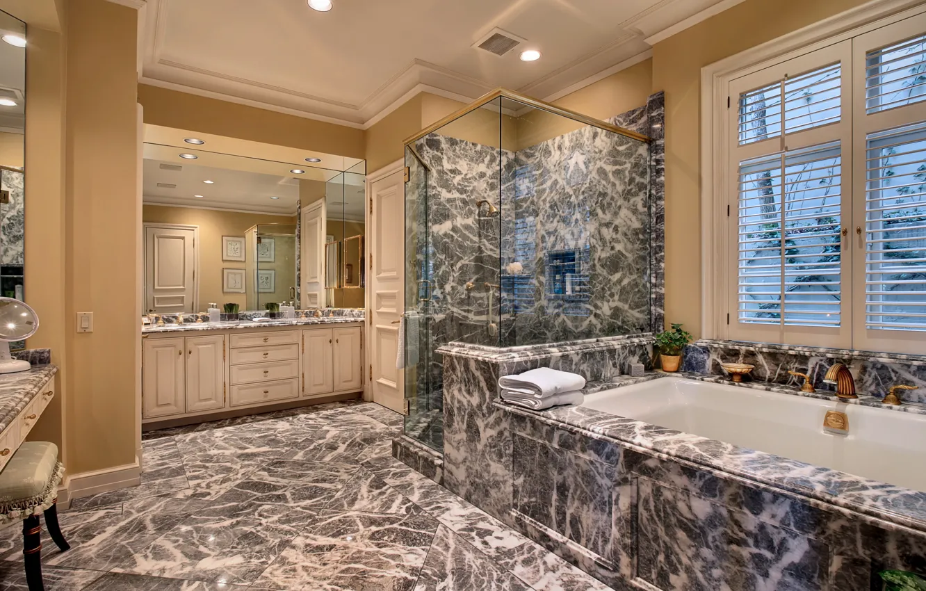 Photo wallpaper design, photo, interior, bathroom