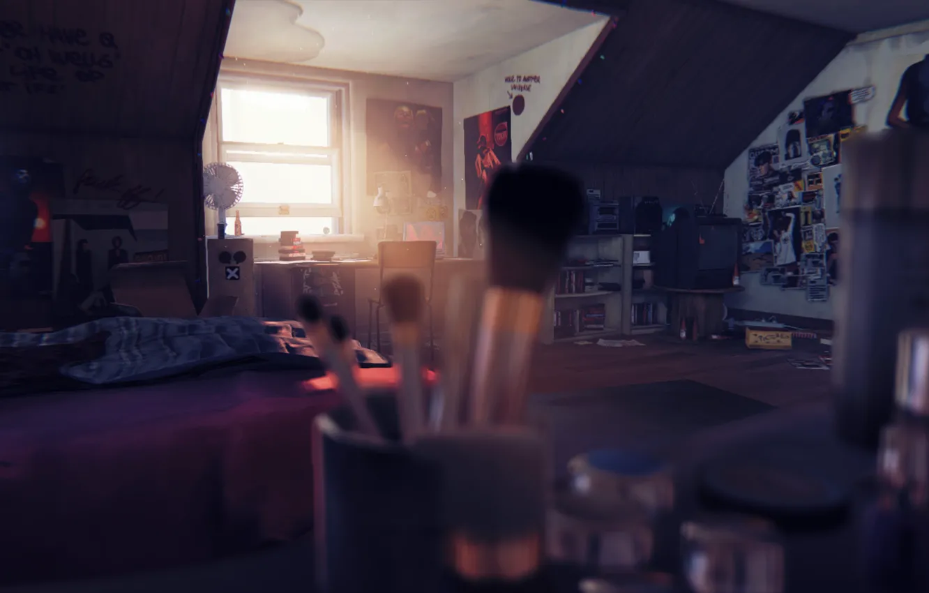 Photo wallpaper comfort, interior, Life Is Strange, A large passage room