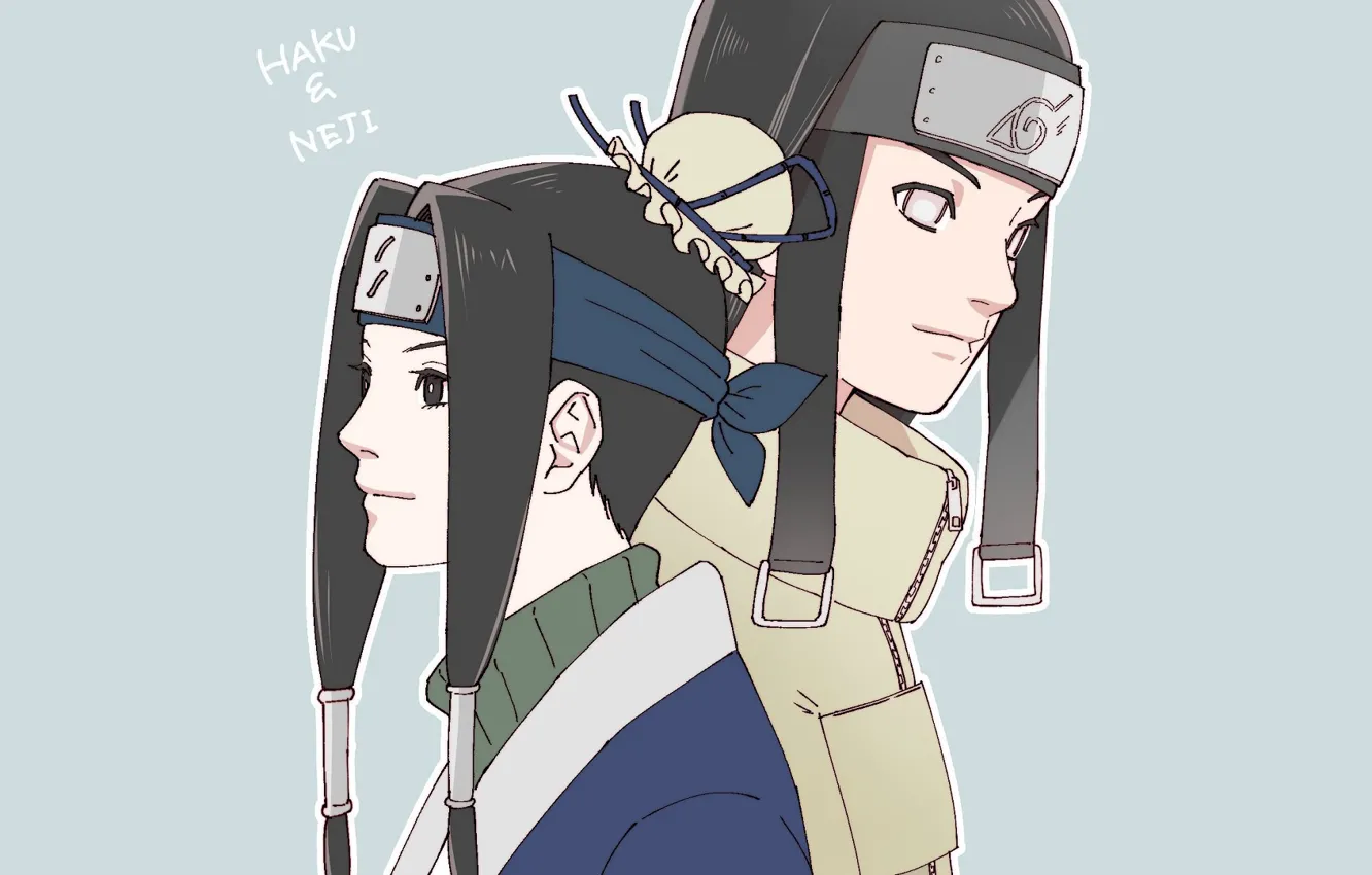 Photo wallpaper Naruto, Naruto, Haku, Neji