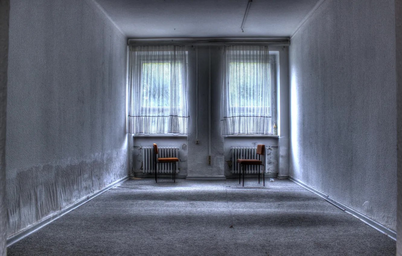 Photo wallpaper room, window, chair