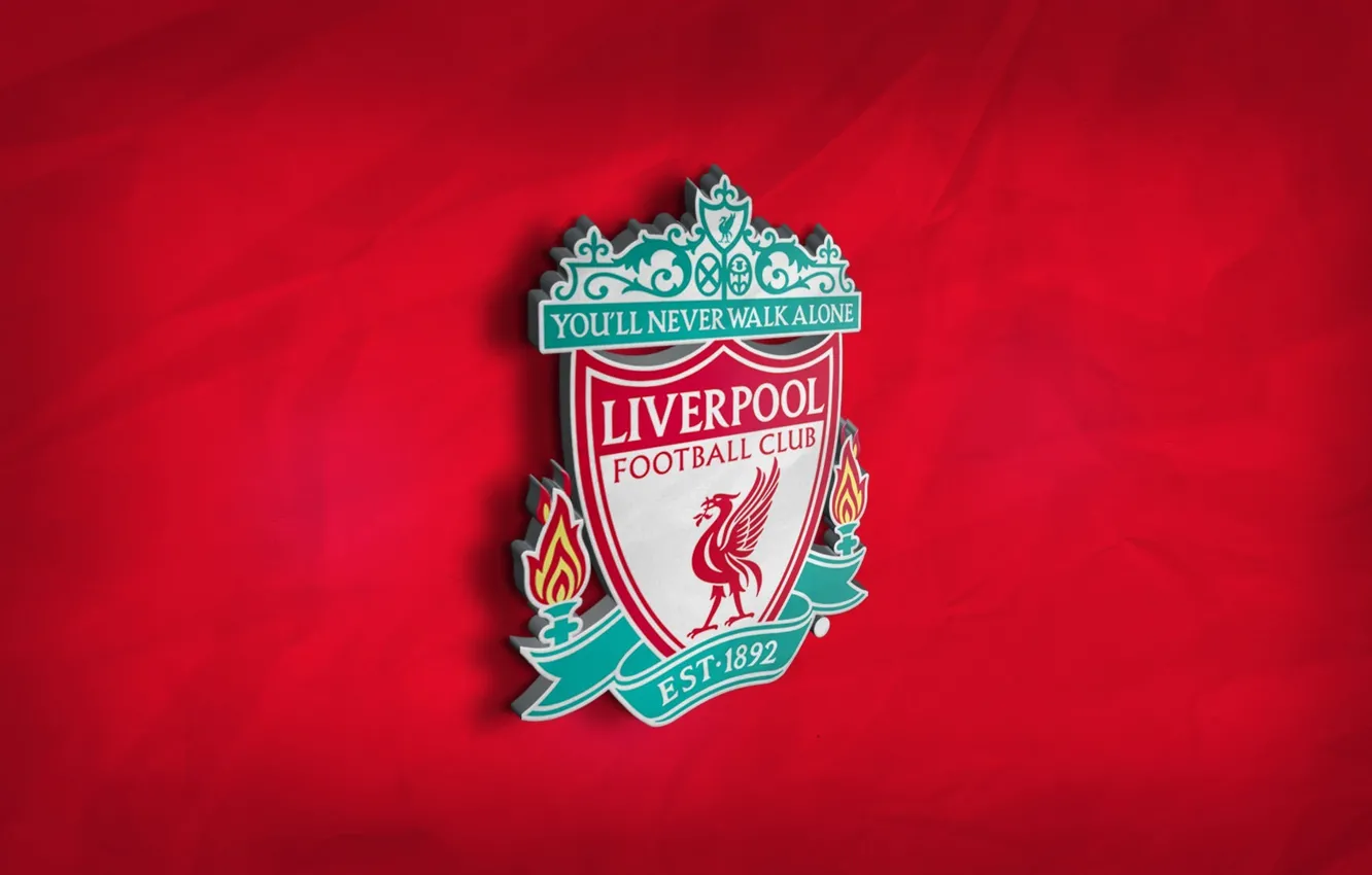 Photo wallpaper wallpaper, sport, football, Premier League, England, Liverpool FC, 3D logo