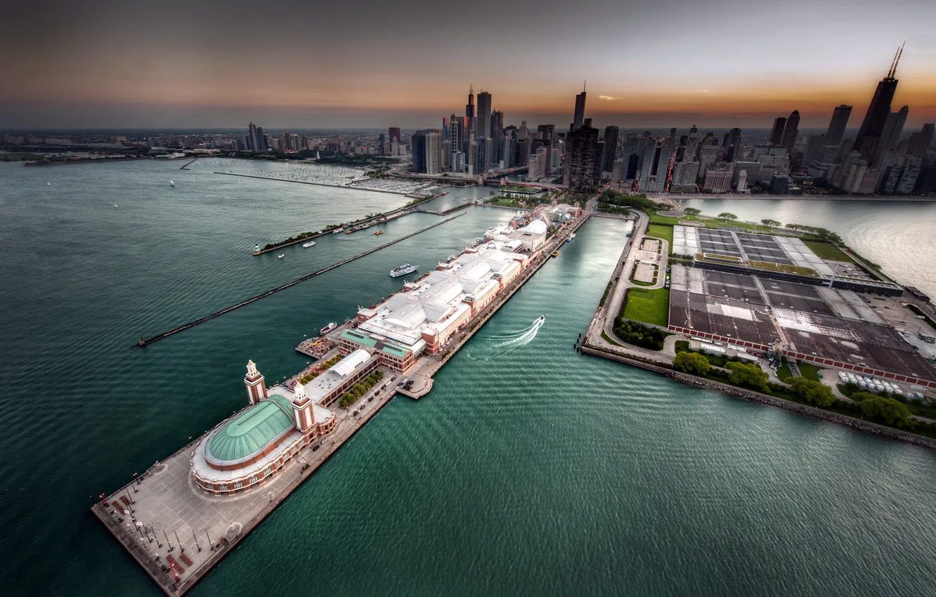 Photo wallpaper the city, home, Chicago