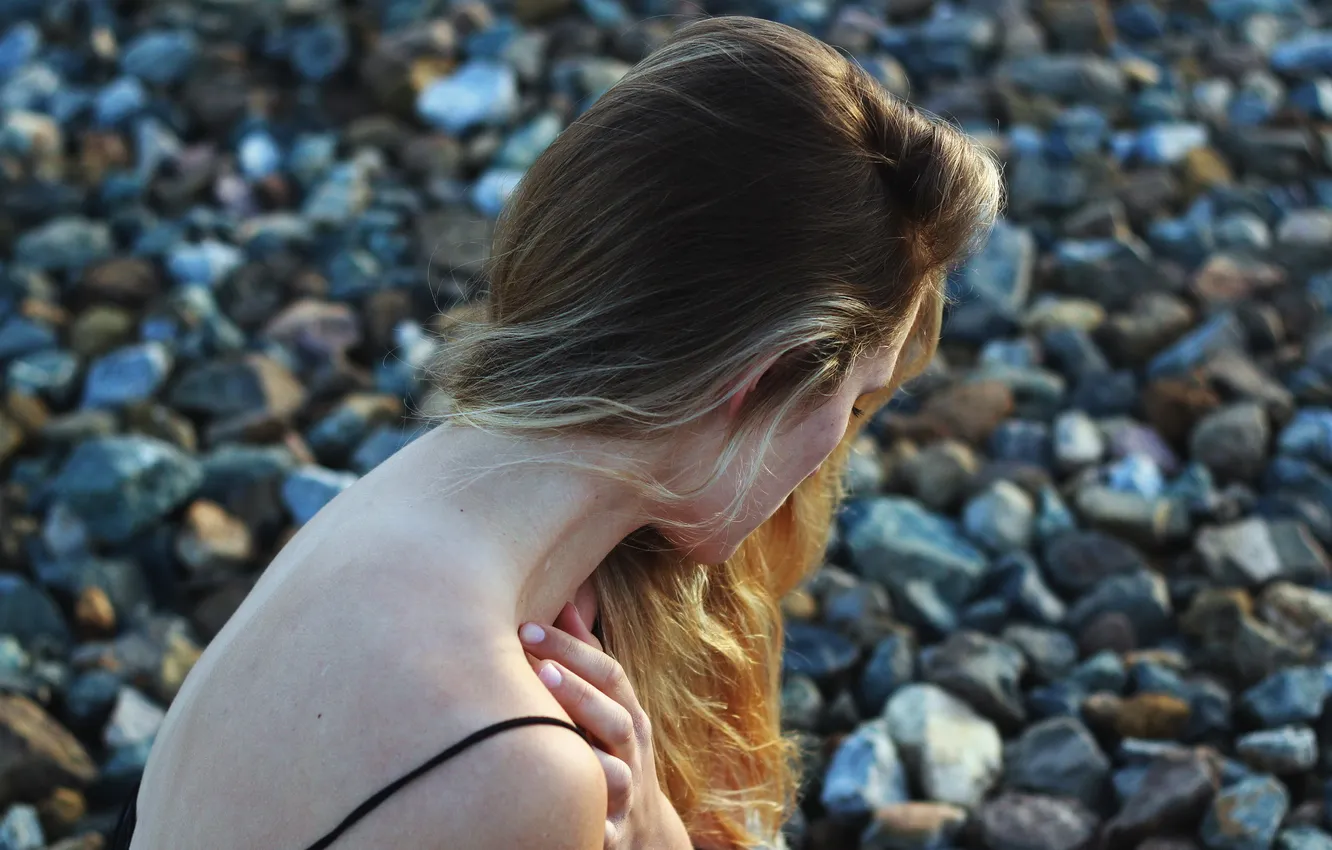 Photo wallpaper girl, pose, background