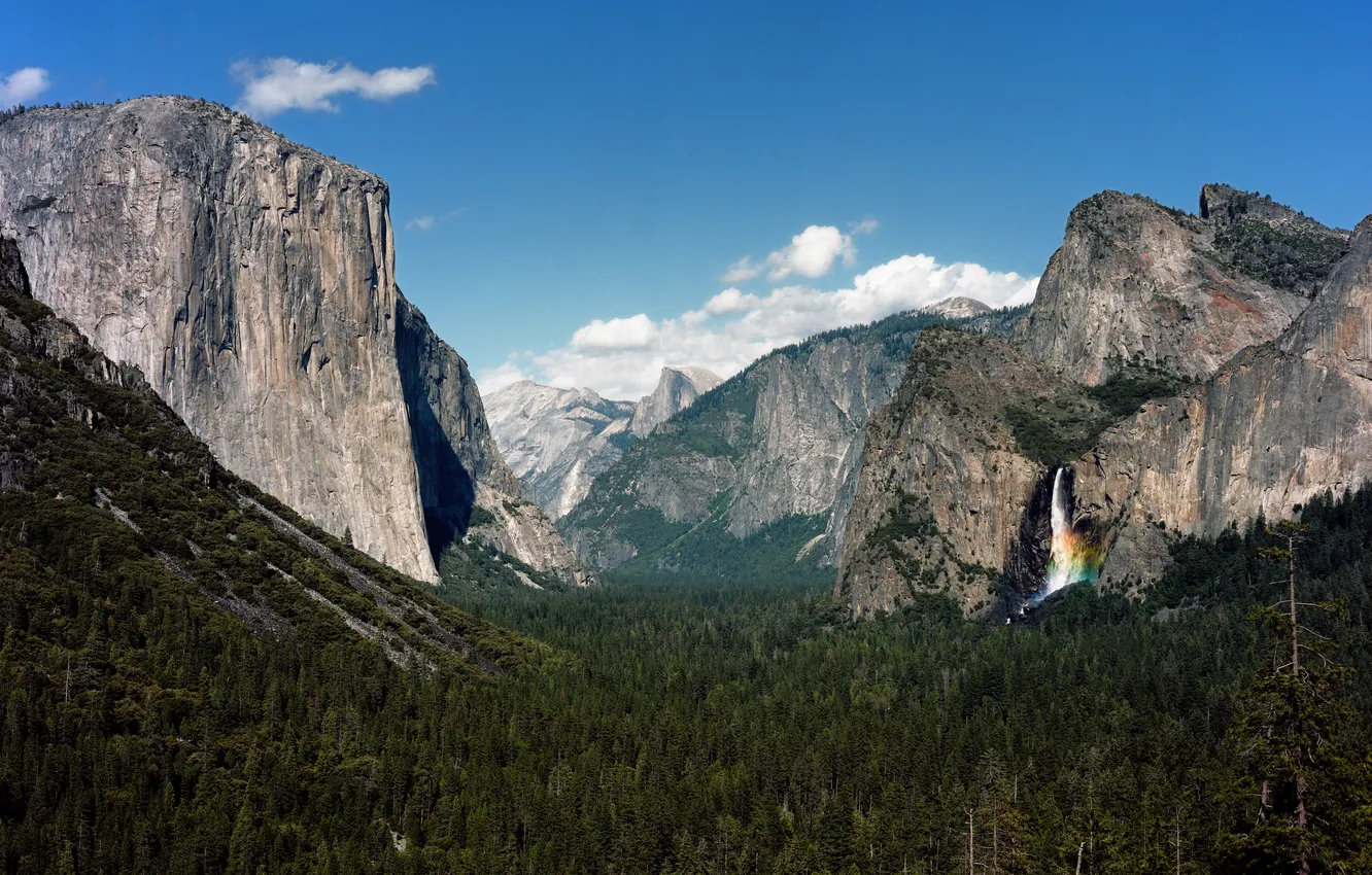 Photo wallpaper valley, CA, California, Yosemite national Park, Yosemite National Park, Sierra Nevada mountains