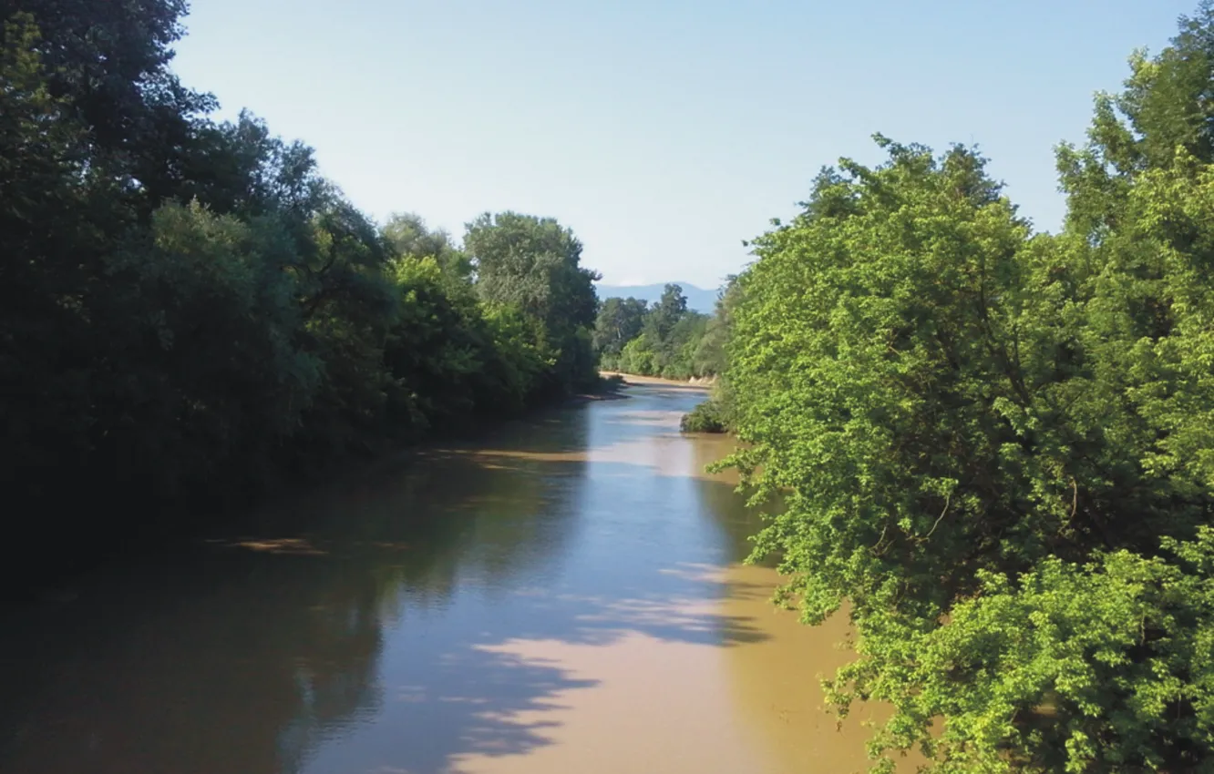 Photo wallpaper river, The Caucasus, Psych