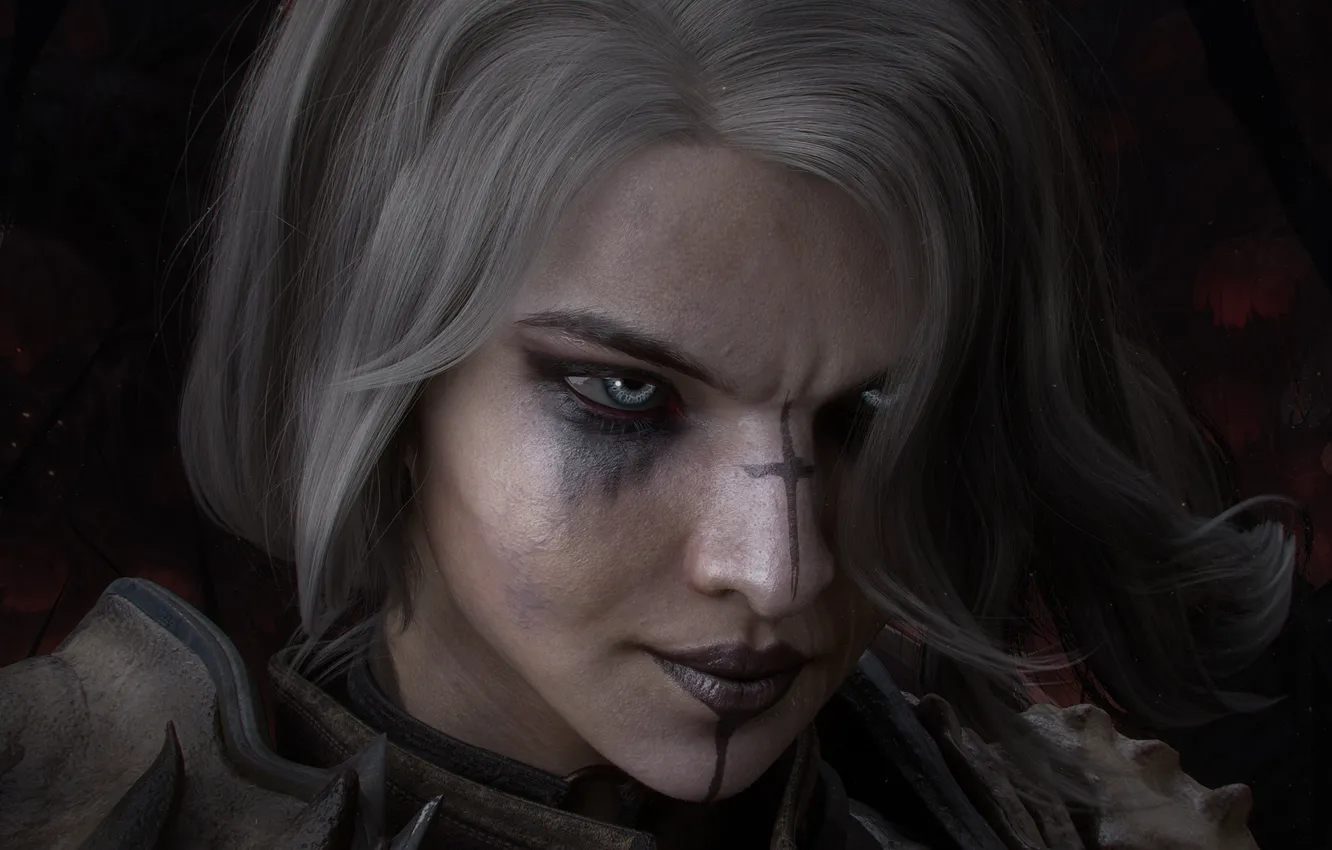 Photo wallpaper girl, Necroman, Konstantin Gdalevich