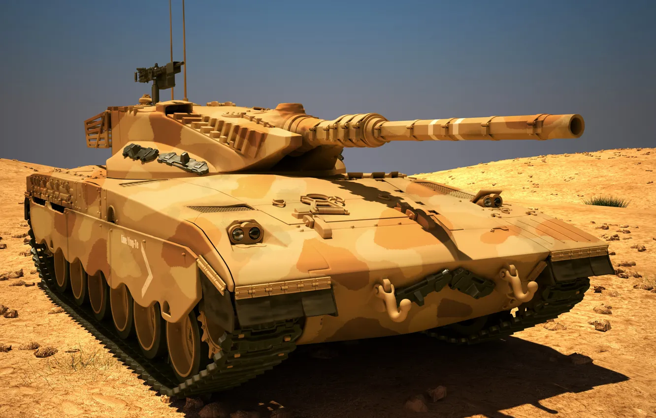 Photo wallpaper tank, combat, Merkava, Israel, MAX, 3Ds