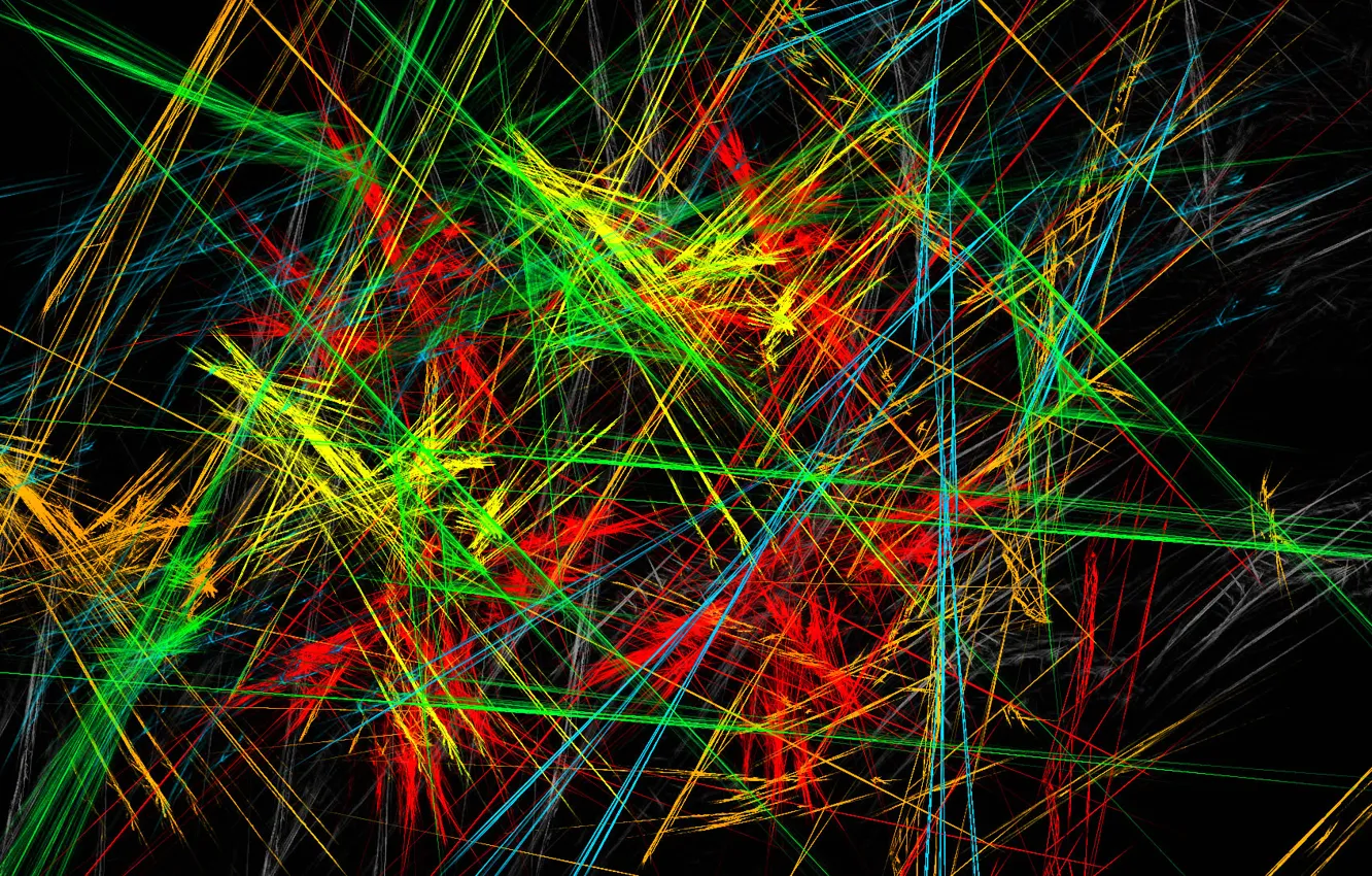 Photo wallpaper rays, light, line, color, chaos