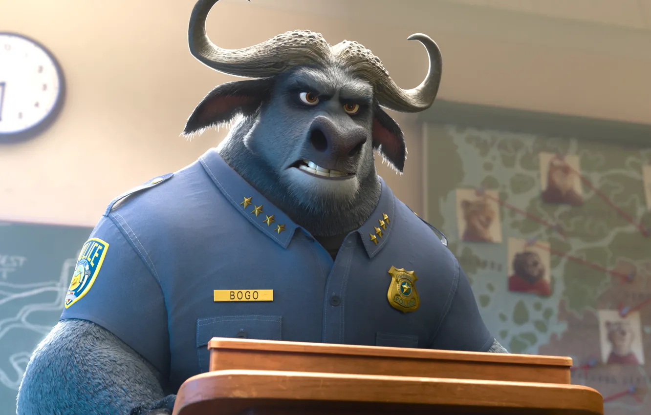Photo wallpaper cinema, wallpaper, Disney, star, horns, design, police, Family